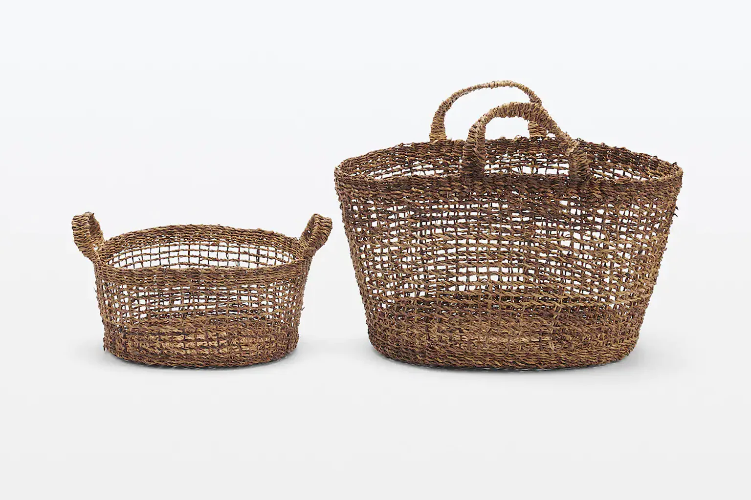 Handwoven Bacbac baskets selected for the Found MUJI collection.